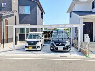 カーポート２台(ワイド) ツイン LIXIL ネスカＦ フラット屋根