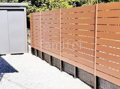 人工木・樹脂 フェンス（木調） F＆F マイティウッド ベーシック極 高尺タイプ 目隠し 木調・ラティス 樹脂