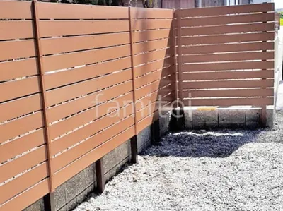 人工木・樹脂 フェンス（木調） F＆F マイティウッド ベーシック極 高尺タイプ 目隠し 木調・ラティス 樹脂