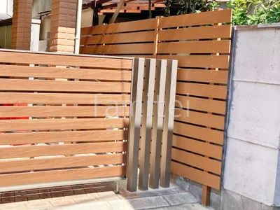 人工木・樹脂 フェンス（木調） F＆F マイティウッド ベーシック極 高尺タイプ 目隠し 木調・ラティス 樹脂