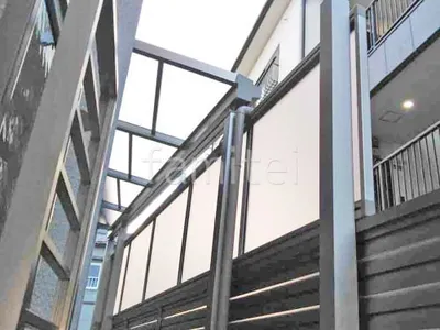 １階テラス屋根 （雨除け） YKKAP ソラリアF フラット屋根 スタンダード 壁付