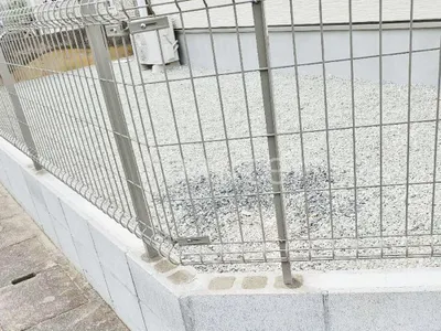 スチールメッシュ フェンス YKKAP イーネット3F型 スチール柱 境界・メッシュ