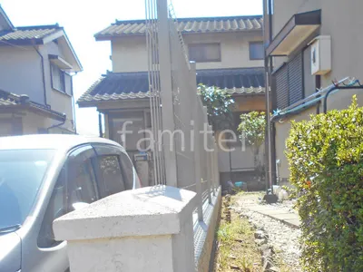 スチールメッシュ フェンス YKKAP イーネット3F型 スチール柱 境界・メッシュ ブロック塀 （化粧ブロック） ユニソン リブスプリットn 