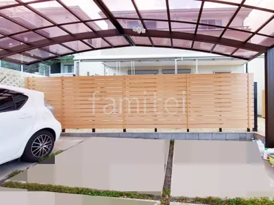 人工木・樹脂 フェンス（木調） F＆F マイティウッド ベーシック極 高尺タイプ 目隠し 木調・ラティス 樹脂