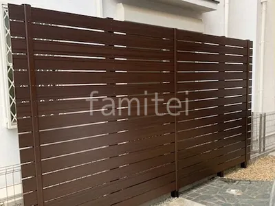 人工木・樹脂 フェンス（木調） F＆F マイティウッド ベーシック極 高尺タイプ 目隠し 木調・ラティス 樹脂