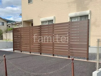 人工木・樹脂 フェンス（木調） F＆F マイティウッド ベーシック極 高尺タイプ 目隠し 木調・ラティス 樹脂