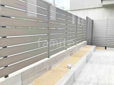 人工木・樹脂 フェンス（木調） F＆F マイティウッド ベーシック極 高尺タイプ 目隠し 木調・ラティス 樹脂