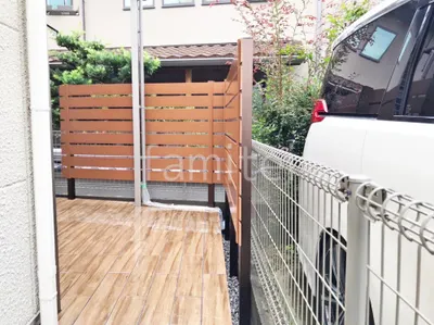 人工木・樹脂 フェンス（木調） F＆F マイティウッド ベーシック極 高尺タイプ 目隠し 木調・ラティス 樹脂