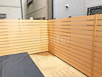 人工木・樹脂 フェンス（木調） F＆F マイティウッド ベーシック極 高尺タイプ 目隠し 木調・ラティス 樹脂