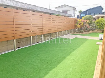 人工木・樹脂 フェンス（木調） F＆F マイティウッド ベーシック極 高尺タイプ 目隠し 木調・ラティス 樹脂