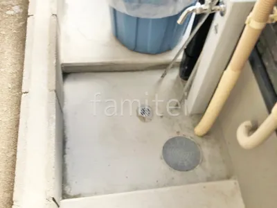 水受け(パン) 土間モルタル仕上げ 洗い場