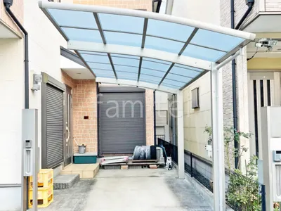 カーポート１台 （単棟）  プライスポートＲ アール屋根