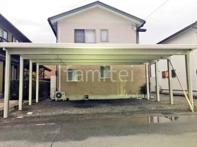 カーポート３台 （横ワイド トリプル） YKKAP ジーポートPro 積雪100cm対応 フラット屋根 折板屋根