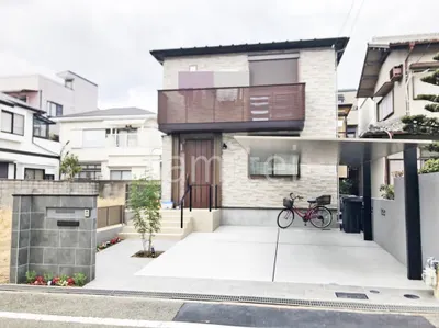 新築シンプル オープン外構