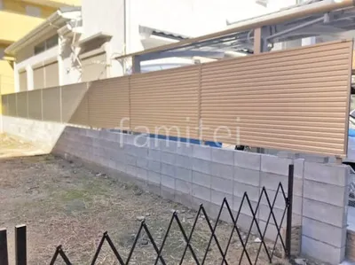 アルミ形材 フェンス YKKAP シンプレオYL1型 横ルーバー 目隠し