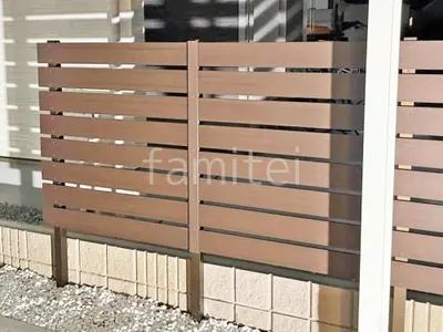 人工木・樹脂 フェンス（木調） F＆F マイティウッド ベーシック極 高尺タイプ 目隠し 木調・ラティス 樹脂