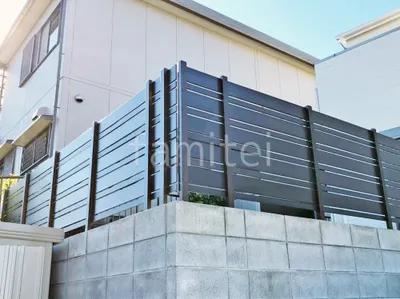 人工木・樹脂 フェンス（木調） F＆F マイティウッド ベーシック極 目隠し 木調・ラティス 樹脂