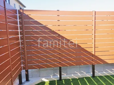 人工木・樹脂 フェンス（木調） F＆F マイティウッド ベーシック極 高尺タイプ 目隠し 木調・ラティス 樹脂