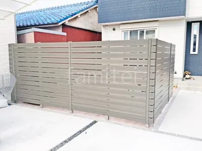 人工木・樹脂 フェンス（木調） F＆F マイティウッド ベーシック極 高尺タイプ 目隠し 木調・ラティス 樹脂