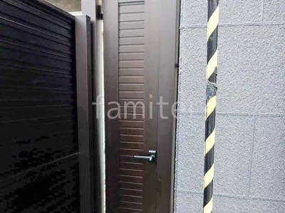 片開き 門扉 YKKAP シンプレオYM1型 横目隠し 