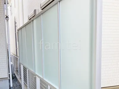 アルミ形材 フェンス LIXIL AB YT1型 採光パネル 2段柱 60角 上段のみ 目隠し 採光