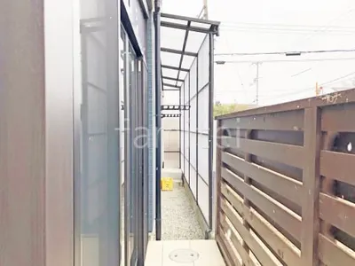 多目的収納スペース YKKAP ストックヤード2 1階用 波板テラス屋根囲い