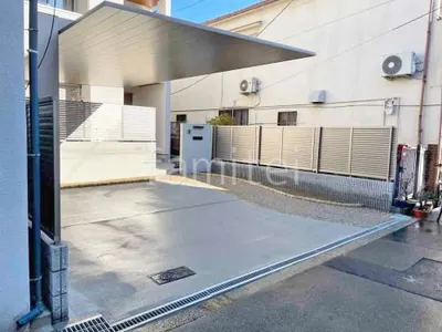 新築シンプル オープン外構