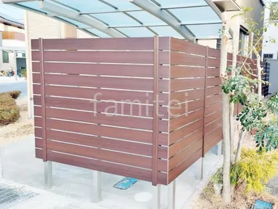 人工木・樹脂 フェンス（木調） F＆F マイティウッド ベーシック極 高尺タイプ 目隠し 木調・ラティス 樹脂