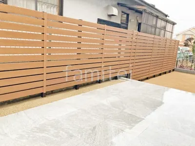 人工木・樹脂 フェンス（木調） F＆F マイティウッド ベーシック極 高尺タイプ 目隠し 木調・ラティス 樹脂