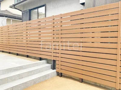 人工木・樹脂 フェンス（木調） F＆F マイティウッド ベーシック極 高尺タイプ 目隠し 木調・ラティス 樹脂