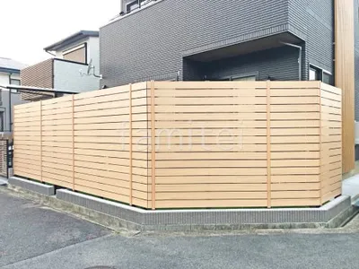 人工木・樹脂 フェンス（木調） F＆F マイティウッド ベーシック極 高尺タイプ 目隠し 木調・ラティス 樹脂