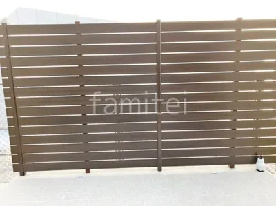 人工木・樹脂 フェンス（木調） F＆F マイティウッド ベーシック極 高尺タイプ 目隠し 木調・ラティス 樹脂