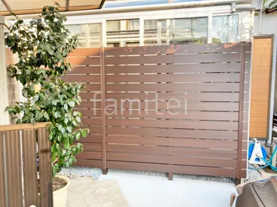 人工木・樹脂 フェンス（木調） F＆F マイティウッド ベーシック極 高尺タイプ 目隠し 木調・ラティス 樹脂