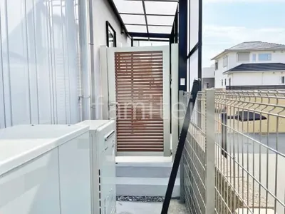 片開き 門扉 YKKAP 木製調 ルシアスYS1型 横スリット 