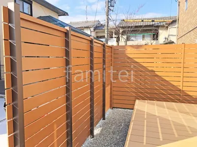 人工木・樹脂 フェンス（木調） F＆F マイティウッド ベーシック極 高尺タイプ 目隠し 木調・ラティス 樹脂