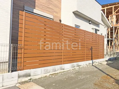 人工木・樹脂 フェンス（木調） F＆F マイティウッド ベーシック極 高尺タイプ 目隠し 木調・ラティス 樹脂