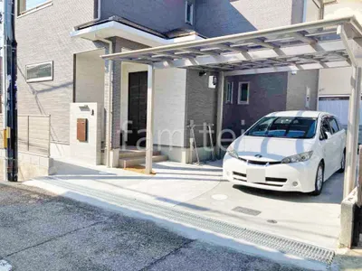 新築シンプル オープン外構