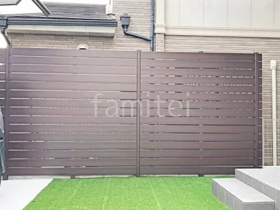 人工木・樹脂 フェンス（木調） F＆F マイティウッド ベーシック極 高尺タイプ 目隠し 木調・ラティス 樹脂