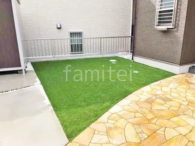 人工芝 防草シート加工 ヨシミツ毛織 リアル人工芝 35mm 