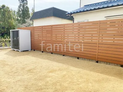 人工木・樹脂 フェンス（木調） F＆F マイティウッド ベーシック極 高尺タイプ 目隠し 木調・ラティス 樹脂