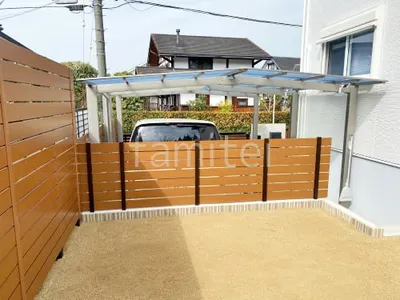 人工木・樹脂 フェンス（木調） F＆F マイティウッド ベーシック極 目隠し 木調・ラティス 樹脂