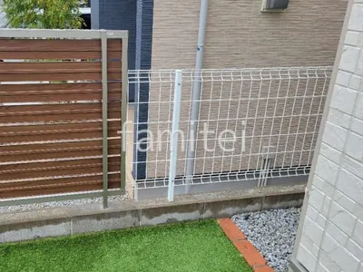 スチールメッシュ フェンス YKKAP イーネット3F型 スチール柱 境界・メッシュ