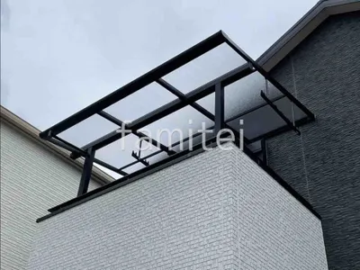 ２階ベランダ屋根  YKKAP ソラリアF フラット屋根 スタンダード 壁付