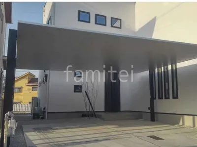 カーポート２台(ワイド) ツイン LIXIL カーポートSC フラット屋根 吊り下げ屋根