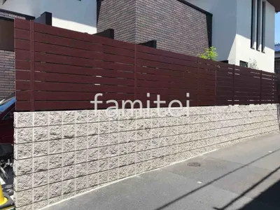 ブロック塀 （化粧ブロック） ユニソン リブスプリットn 