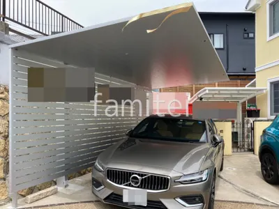 カーポート１台 （単棟） LIXIL カーポートSC フラット屋根 吊り下げ屋根