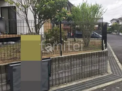 境界フェンス塀 スチールメッシュ YKKAP イーネット3F型