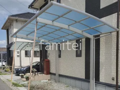 カーポート１台 （単棟） YKKAP アリュース アール屋根