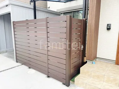 人工木・樹脂 フェンス（木調） F＆F マイティウッド ベーシック極 高尺タイプ 目隠し 木調・ラティス 樹脂