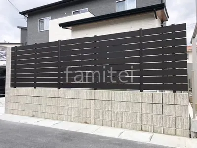 人工木・樹脂 フェンス（木調） F＆F マイティウッド ベーシック極 目隠し 木調・ラティス 樹脂 ブロック塀 （化粧ブロック） ユニソン エリダ 